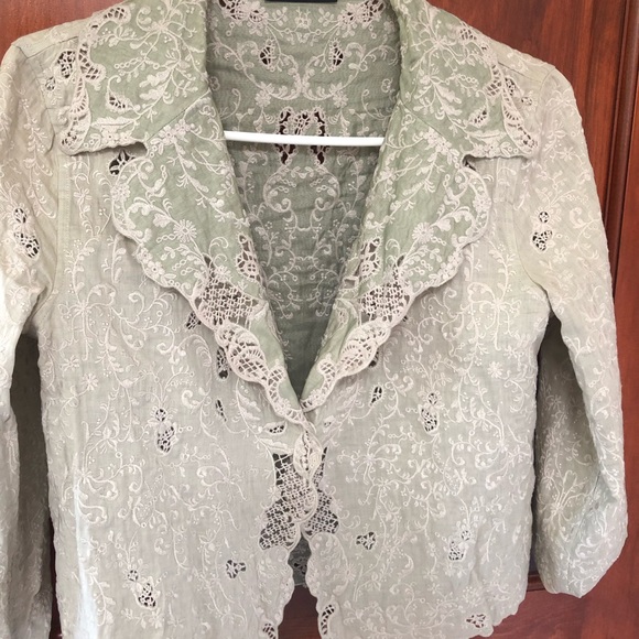 Elie Tahari cotton reversible jacket - Picture 3 of 6